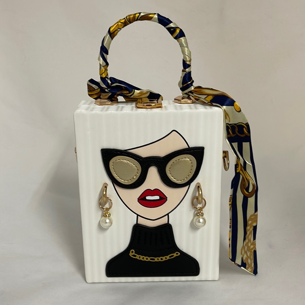 🆕 Crossbody Style Worthy Woman Purse with Handle Scarf